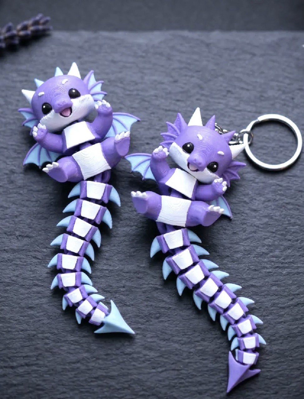 Figurine articulée Bébé Dragon - Décoration Fantastique Imprimée en 3D