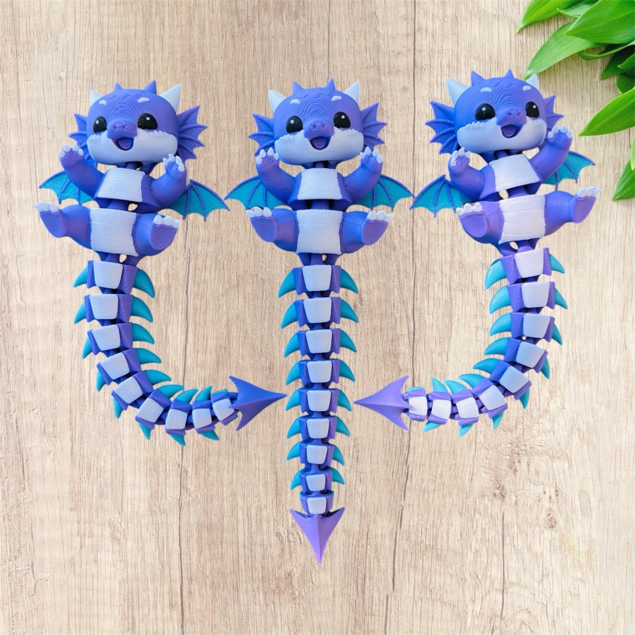 Figurine articulée Bébé Dragon - Décoration Fantastique Imprimée en 3D